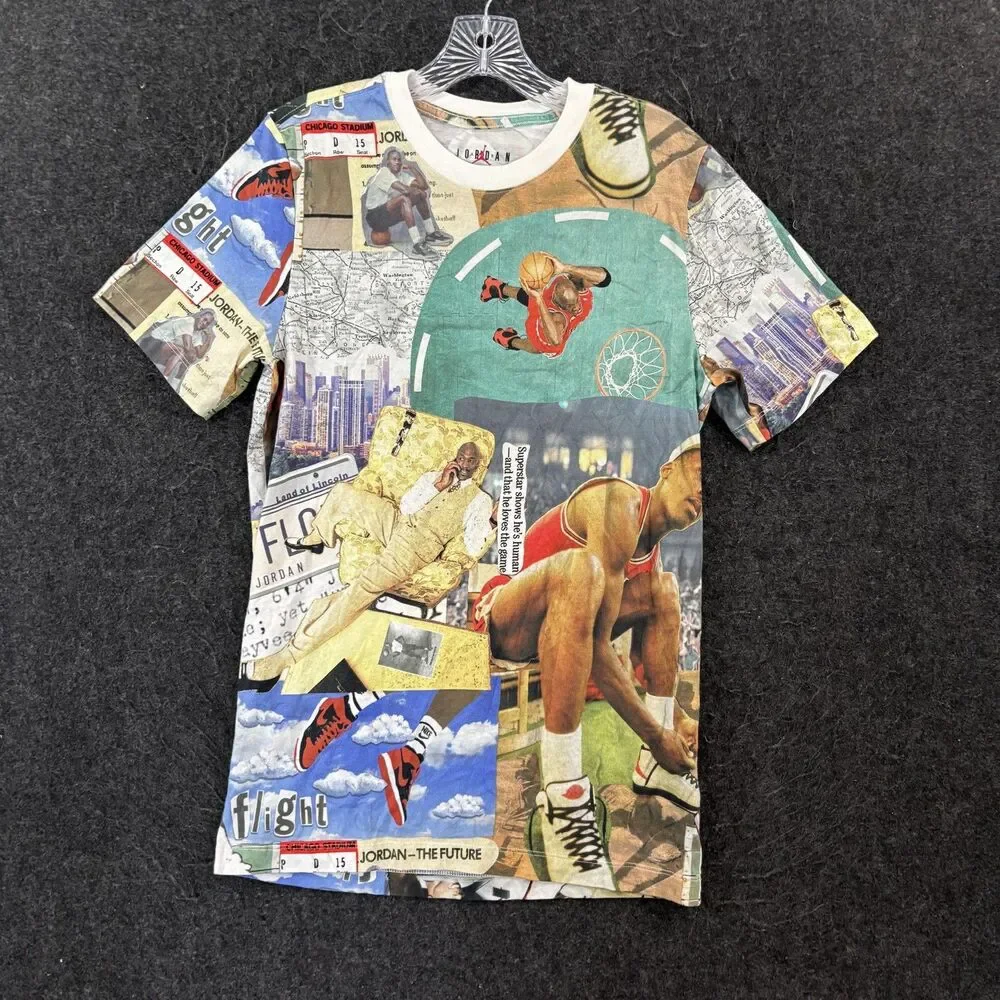 Air Jordan Flight Essentials Iconic Moments Shirt Men's Small Graphic Nike
